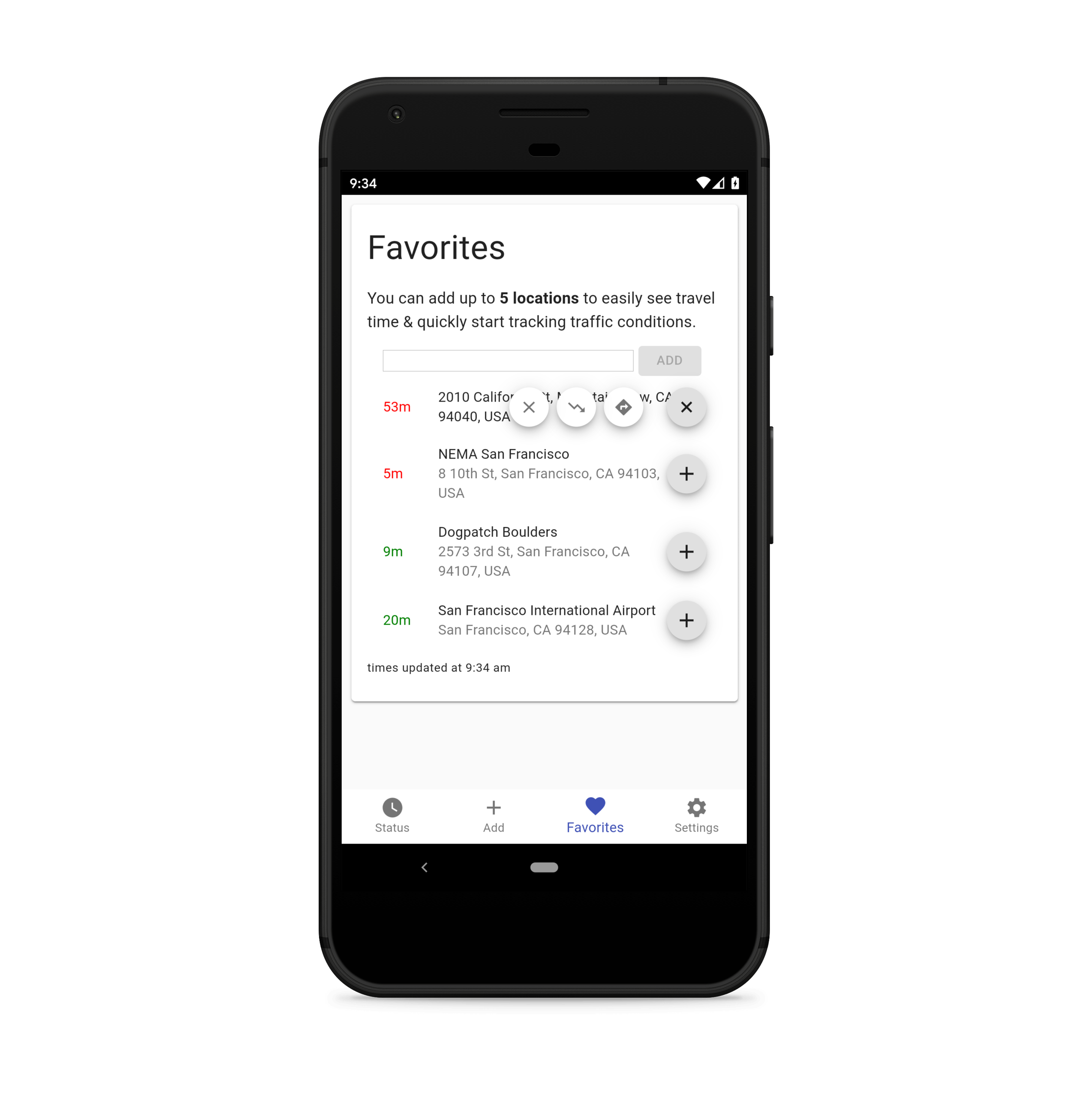 Phone Favorites